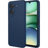 OEM Xiaomi Redmi A5 4G szilikon tok, hátlaptok, telefon tok, velúr belsővel, matt, sötétkék, Silicon