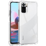 OEM Xiaomi Redmi Note 10 Pro szilikon tok, hátlaptok, telefon tok, erősített sarkokkal, átlátszó, Anti Shock, 1.5mm