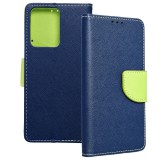 OEM Xiaomi Redmi Note 12 4G könyvtok, fliptok, telefon tok, bankkártyatartós, mágneszáras, sötétkék-zöld, Fancy