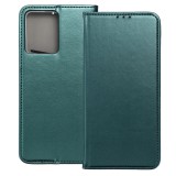 OEM Xiaomi Redmi Note 12 4G könyvtok, fliptok, telefon tok, mágneszáras, bankkártyatartós, zöld, Smart Magnetic