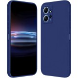 OEM Xiaomi Redmi Note 12 4G szilikon tok, hátlaptok, telefon tok, velúr belsővel, matt, kék, Silicon