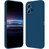 OEM Xiaomi Redmi Note 12 4G szilikon tok, hátlaptok, telefon tok, velúr belsővel, matt, kék, Silicone