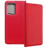 OEM Xiaomi Redmi Note 12 5G (Globál) / Poco X5 5G telefon tok, könyvtok, fliptok, bankkártyatartós, mágneszáras, piros, Smart Case book