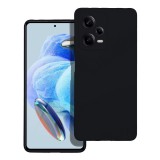 OEM Xiaomi Redmi Note 12 Pro 5G (Globál) szilikon tok, hátlaptok, telefon tok, velúr belsővel, matt, fekete, Silicone