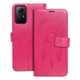 OEM Xiaomi Redmi Note 12s 4G könyvtok, fliptok, telefon tok, mágneszáras, bankkártyatartós, álomfogó mintás, magenta, Forcell Mezzo