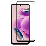 OEM Xiaomi Redmi Note 12s üvegfólia, tempered glass, előlapi, 5D, edzett, hajlított, fekete kerettel