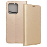 OEM Xiaomi Redmi Note 13 4G könyvtok, fliptok, telefon tok, bankkártyatartós, mágneszáras, arany, Smart Case book