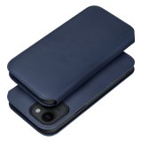 OEM Xiaomi Redmi Note 13 4G könyvtok, fliptok, telefon tok, bankkártyatartós, mágneszáras, sötétkék, Dual Pocket