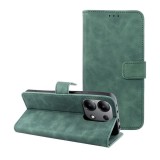 OEM Xiaomi Redmi Note 13 4G könyvtok, fliptok, telefon tok, bankkártyatartós, mágneszáras, zöld, Tender Book