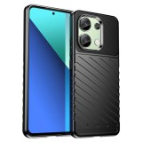OEM Xiaomi Redmi Note 13 4G szilikon tok, hátlap tok, ütésálló, fekete, Thunder