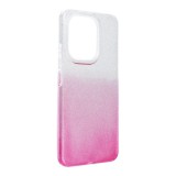 OEM Xiaomi Redmi Note 13 4G szilikon tok, hátlaptok, telefon tok, csillámos, átlátszó-pink
