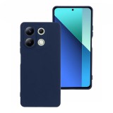 OEM Xiaomi Redmi Note 13 4G szilikon tok, hátlaptok, telefon tok, velúr belsővel, matt, sötétkék, Silicon