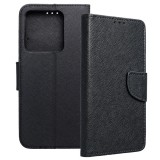 OEM Xiaomi Redmi Note 13 5G könyvtok, fliptok, telefon tok, szilikon keretes, bankkártyatartós, mágneszáras, fekete, Fancy