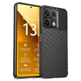 OEM Xiaomi Redmi Note 13 5G szilikon tok, hátlap tok, ütésálló, fekete, Thunder