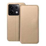OEM Xiaomi Redmi Note 13 Pro 5G / Poco X6 5G könyvtok, fliptok, telefon tok, bankkártyatartós, mágneszáras, arany, Dual Pocket