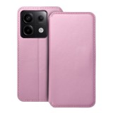 OEM Xiaomi Redmi Note 13 Pro 5G / Poco X6 5G könyvtok, fliptok, telefon tok, bankkártyatartós, mágneszáras, rózsaszín, Dual Pocket