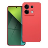 OEM Xiaomi Redmi Note 13 Pro 5G / Poco X6 5G szilikon tok, hátlaptok, telefon tok, velúr belsővel, matt, barack színű, Silicone