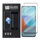 OEM Xiaomi Redmi Note 13 Pro 5G üvegfólia, tempered glass, előlapi, 5D, edzett, hajlított, fekete kerettel