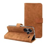 OEM Xiaomi Redmi Note 13 Pro Plus 5G könyvtok, fliptok, telefon tok, bankkártyatartós, mágneszáras, barna, Tender Book