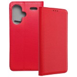 OEM Xiaomi Redmi Note 13 Pro Plus 5G könyvtok, fliptok, telefon tok, bankkártyatartós, mágneszáras, piros, Smart Case book