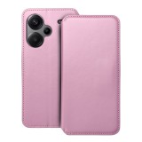 OEM Xiaomi Redmi Note 13 Pro Plus 5G könyvtok, fliptok, telefon tok, bankkártyatartós, mágneszáras, rózsaszín, Dual Pocket