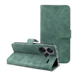 OEM Xiaomi Redmi Note 13 Pro Plus 5G könyvtok, fliptok, telefon tok, bankkártyatartós, mágneszáras, zöld, Tender Book