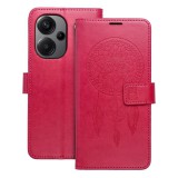 OEM Xiaomi Redmi Note 13 Pro Plus 5G könyvtok, fliptok, telefon tok, mágneszáras, bankkártyatartós, álomfogó mintás, magenta, Forcell Mezzo