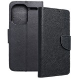 OEM Xiaomi Redmi Note 13 Pro Plus 5G könyvtok, fliptok, telefon tok, szilikon keretes, bankkártyatartós, mágneszáras, fekete, Fancy
