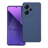OEM Xiaomi Redmi Note 13 Pro Plus 5G szilikon tok, hátlaptok, telefon tok, velúr belsővel, matt, kék, Silicone