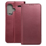 OEM Xiaomi Redmi Note 13 Pro Plus (Pro+) 5G könyvtok, fliptok, telefon tok, bankkártyatartós, mágneszáras, bordó, Smart Magneto