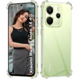 OEM Xiaomi Redmi Note 14 4G szilikon tok, hátlaptok, telefon tok, erősített sarkokkal, átlátszó, Anti Shock, 1.5mm