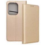 OEM Xiaomi Redmi Note 14 5G könyvtok, fliptok, telefon tok, bankkártyatartós, mágneszáras, arany, Smart Case book