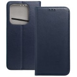 OEM Xiaomi Redmi Note 14 5G könyvtok, fliptok, telefon tok, mágneszáras, bankkártyatartós, sötétkék, Smart Magnetic