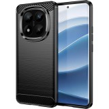 OEM Xiaomi Redmi Note 14 Pro 5G / Redmi Note 14 Pro Plus 5G szilikon tok, hátlaptok, telefon tok, karbon mintás, fekete, Simple Carbon
