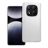 OEM Xiaomi Redmi Note 14 Pro 5G szilikon tok, hátlaptok, telefon tok, csillámos, ezüst, Glitter