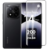 OEM Xiaomi Redmi Note 14 Pro Plus 5G hajlított üvegfólia – 9H edzett, teljes képernyős, fekete keretes, OG Prémium