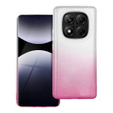 OEM Xiaomi Redmi Note 14 Pro Plus 5G szilikon tok, hátlaptok, telefon tok, csillámos, pink-ezüst, Shining Case