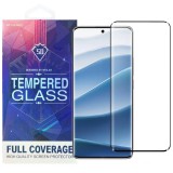 OEM Xiaomi Redmi Note 14 Pro Plus ( Pro+) 5G üvegfólia, tempered glass, előlapi, 5D, edzett, hajlított, fekete kerettel
