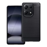 OEM Xiaomi Redmi Note 14s 4G szilikon tok, hátlaptok, telefon tok, karbon mintás, fekete, Carbon case