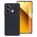 OEM Xiaomi Redmi Note 14s 4G szilikon tok, hátlaptok, telefon tok, velúr belsővel, matt, fekete, Silicon