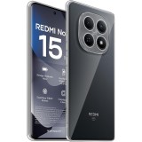 OEM Xiaomi Redmi Note 15 5G szilikon tok, hátlaptok, telefon tok, kamera védelemmel, átlátszó, 2mm, Clear Case