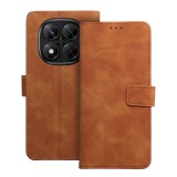 OEM Xiaomi Redmi Note 15 Pro 4G könyvtok, fliptok, telefon tok, bankkártyatartós, mágneszáras, barna, Tender Book