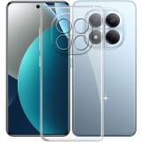 OEM Xiaomi Redmi Note 15 Pro 4G szilikon tok, hátlaptok, telefon tok, kamera védelemmel, átlátszó, 2mm