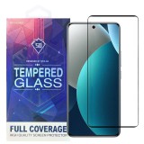 OEM Xiaomi Redmi Note 15 Pro 4G üvegfólia – teljes képernyős, hajlított, edzett, fekete keretes 5D tempered glass