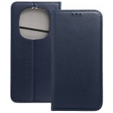 OEM Xiaomi Redmi Note 15 Pro 5G könyvtok, fliptok, telefon tok, bankkártyatartós, mágneszáras, sötétkék, Smart Magneto