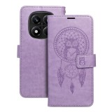OEM Xiaomi Redmi Note 15 Pro 5G könyvtok, fliptok, telefon tok, mágneszáras, bankkártyatartós, álomfogó mintás, lila, Forcell Mezzo