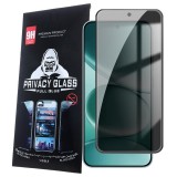 OEM Xiaomi Redmi Note 15 Pro 5G Privacy üvegfólia – 9H edzett, teljes képernyős, fekete keretes