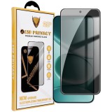 OEM Xiaomi Redmi Note 15 Pro 5G Privacy üvegfólia – 9H, fekete keretes, betekintés védelemmel, OG Premium
