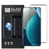 OEM Xiaomi Redmi Note 15 Pro 5G üvegfólia – teljes képernyős, edzett, fekete keretes 5D tempered glass