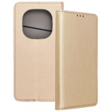 OEM Xiaomi Redmi Note 15 Pro Plus 5G könyvtok, fliptok, telefon tok, bankkártyatartós, mágneszáras, arany, Smart Case book